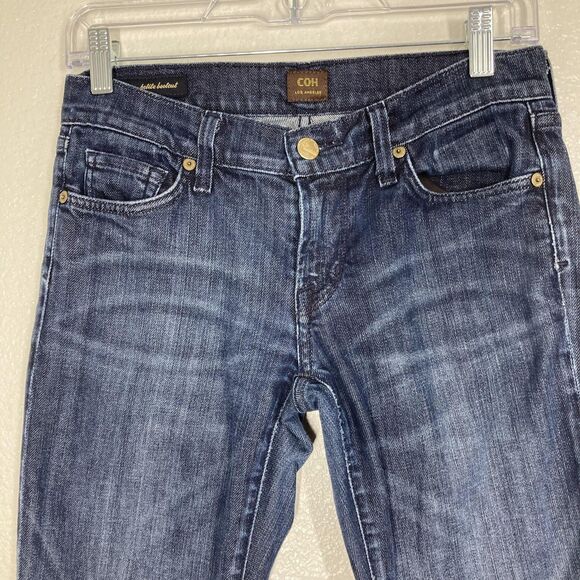 Citizens Of Humanity COH Jeans Womens 27 Blue Dita Petite Bootcut Distressed - Picture 3 of 16